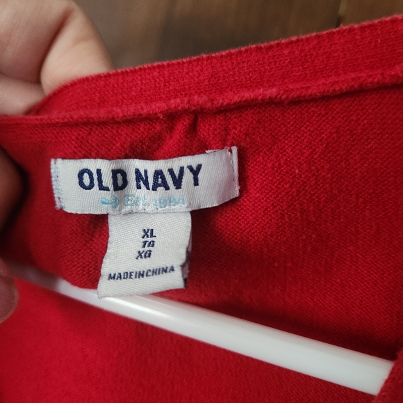Old Navy Red Women's Cardigan - Picture 4 of 5